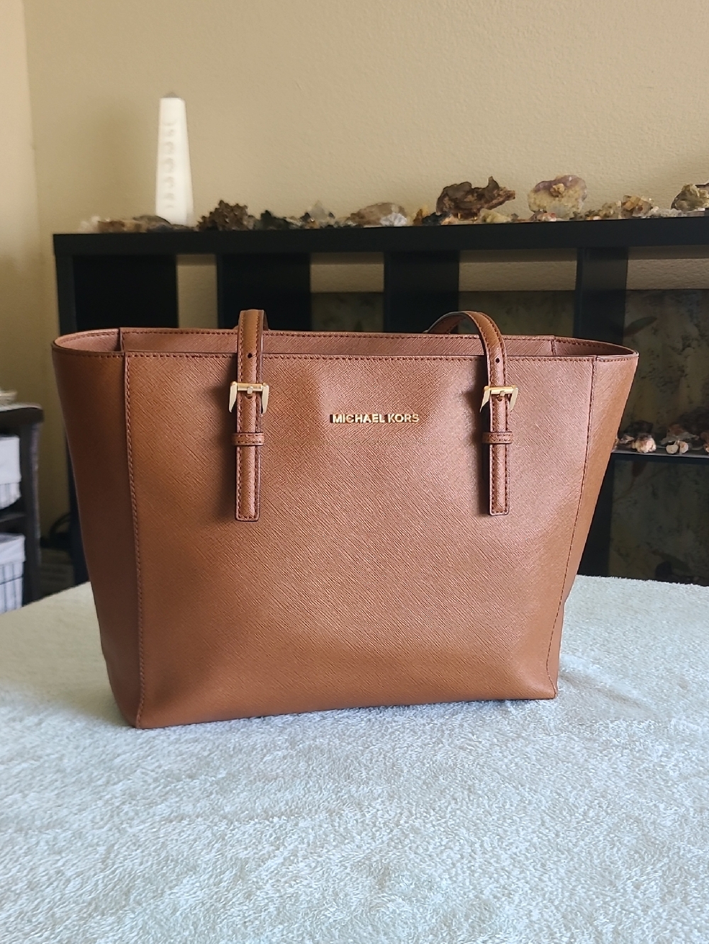 Michael Kors Tan Saffiano Leather Tote